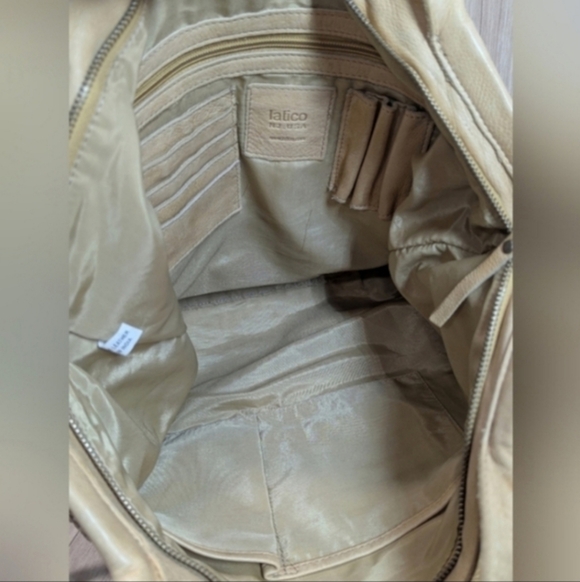 Latico Leather "Martine" Woven Tote Oversized Bag Color Honey - Picture 8 of 15